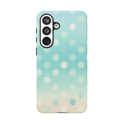 Abstract Palm Tough Phone Case — Minimal Coastal Blue Protective Cover