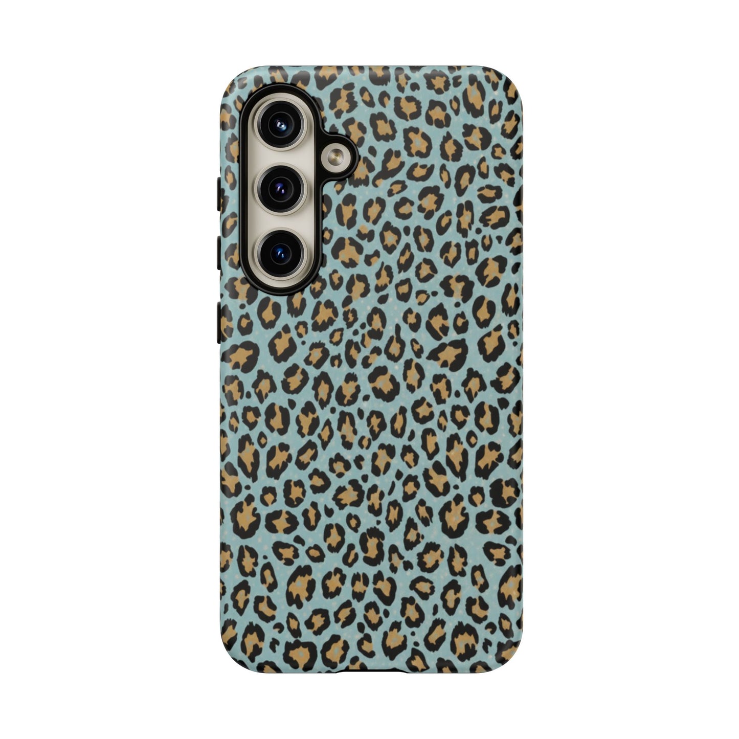 Leopard Print Tough Phone Case - Blue Cheetah Protective Cover