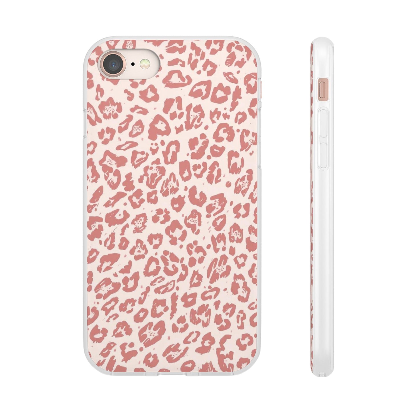 Pink Leopard Print Phone Case – Slim Flexible Protective Cover