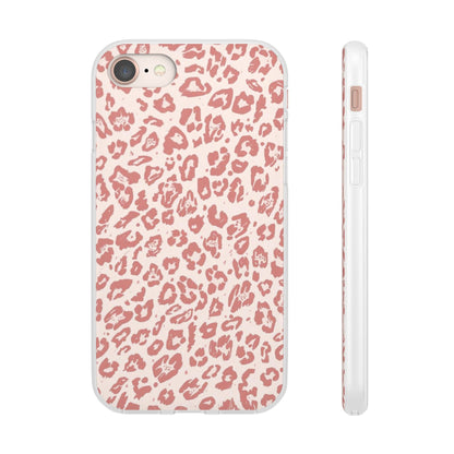 Pink Leopard Print Phone Case – Slim Flexible Protective Cover