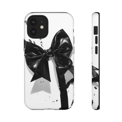 Phone Case — Black Bow Graphic Protective Cover
