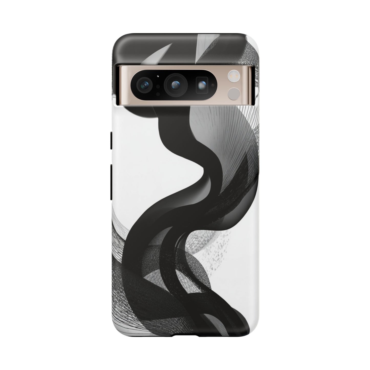 Phone Case — Monochrome Abstract Protective Cover
