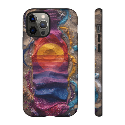 Phone Case — Colorful Sand Art Sunset Tough Protective Case