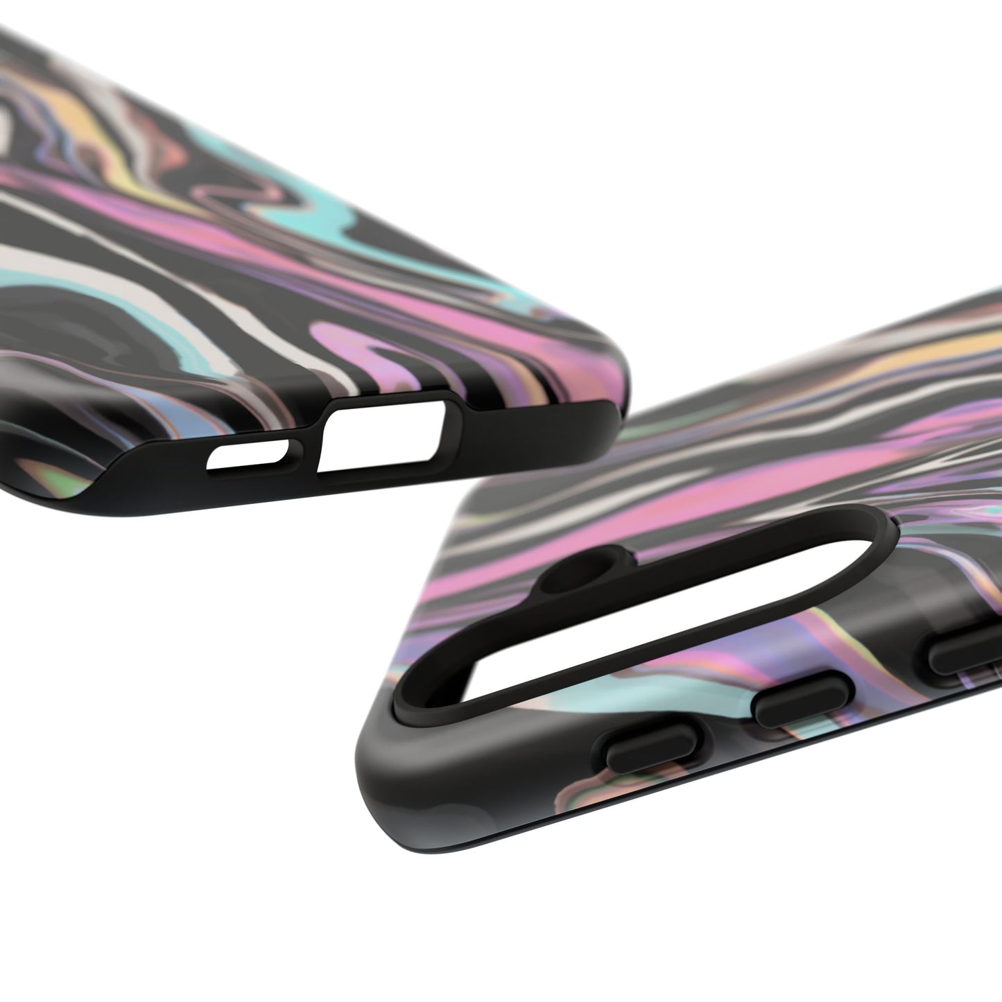 Abstract Marble Tough Phone Case — Pastel Swirl Protective Cover