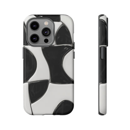 Black & White Abstract Pattern Tough Phone Case
