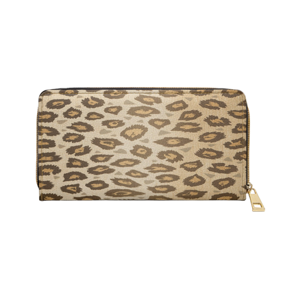 Women's Animal Print Wallet - Modern Zippered Wallet