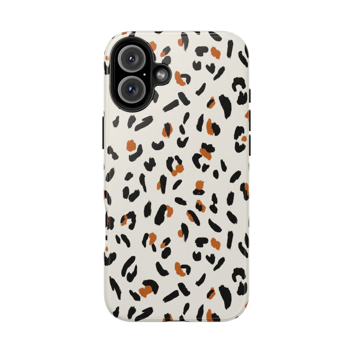 Leopard Print Tough Phone Case — Stylish Protective iPhone Cover