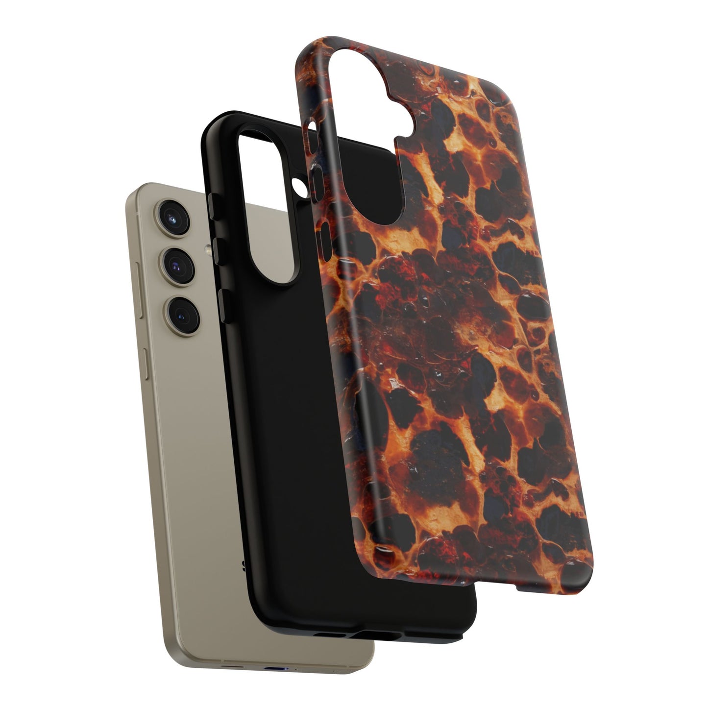 Tortoiseshell Phone Case — Protective iPhone Cover with Classic Amber Pattern