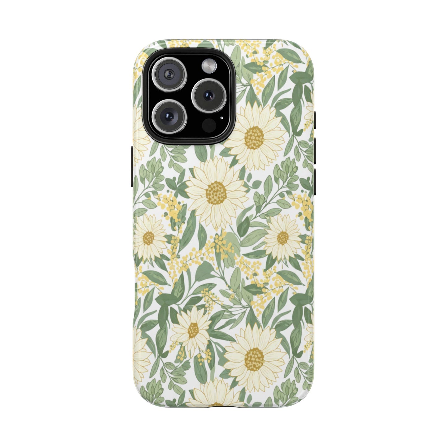 Daisy Meadow Tough Phone Case — Floral Protective Phone Cover