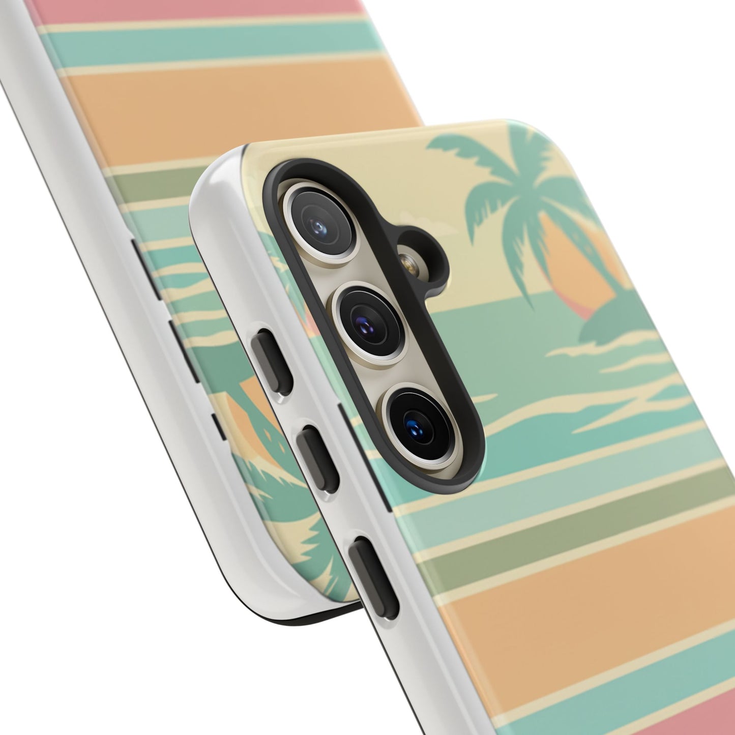 Tough Case — Retro Pastel Sunset Palm Tree Phone Case