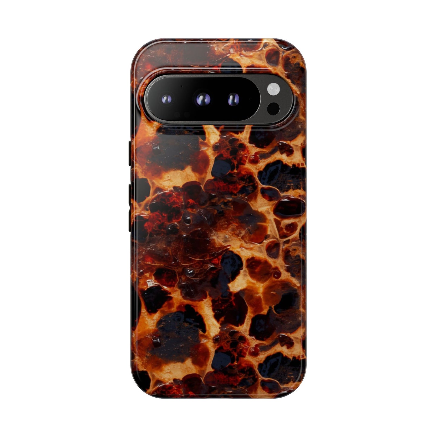 Tortoiseshell Phone Case — Protective iPhone Cover with Classic Amber Pattern