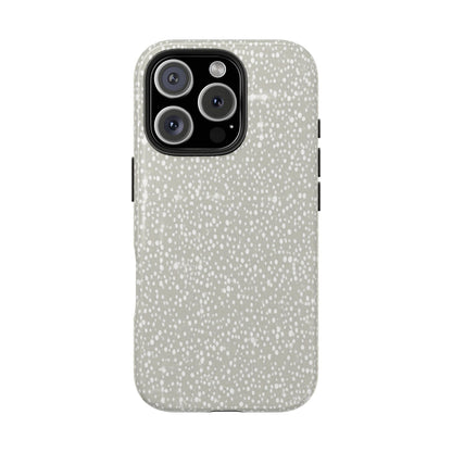 Speckled Gray Tough Phone Case — Protective Shockproof iPhone Cover