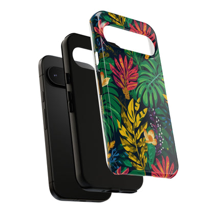 Tropical Floral Phone Case — Vibrant Jungle Leaf Protective Cover