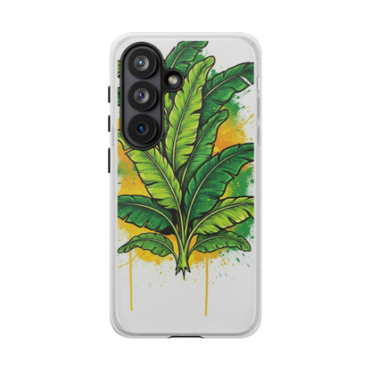 Tropical Banana Leaf Phone Case — Vibrant Green Plant Protector