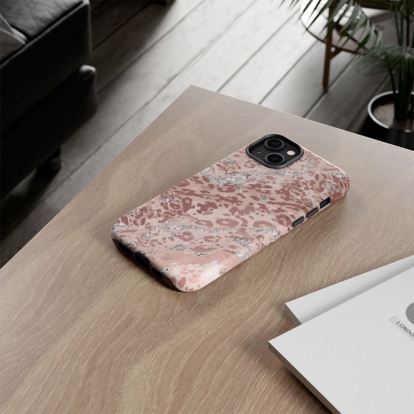 Tropical Monstera Phone Case — Colorful Leaf Protective Tough Case