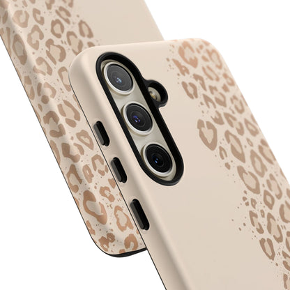 Phone Case – Beige Leopard Print Protective Cover