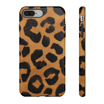 Leopard Print Tough Phone Case — Protective Animal Print iPhone Case