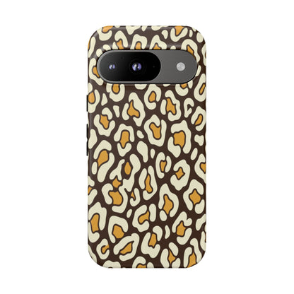 Leopard Print Tough Phone Case — Durable Protective iPhone Cover