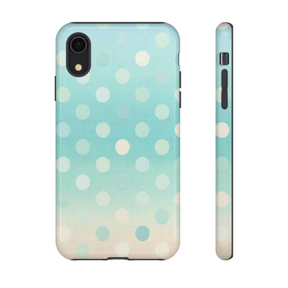 Abstract Palm Tough Phone Case — Minimal Coastal Blue Protective Cover
