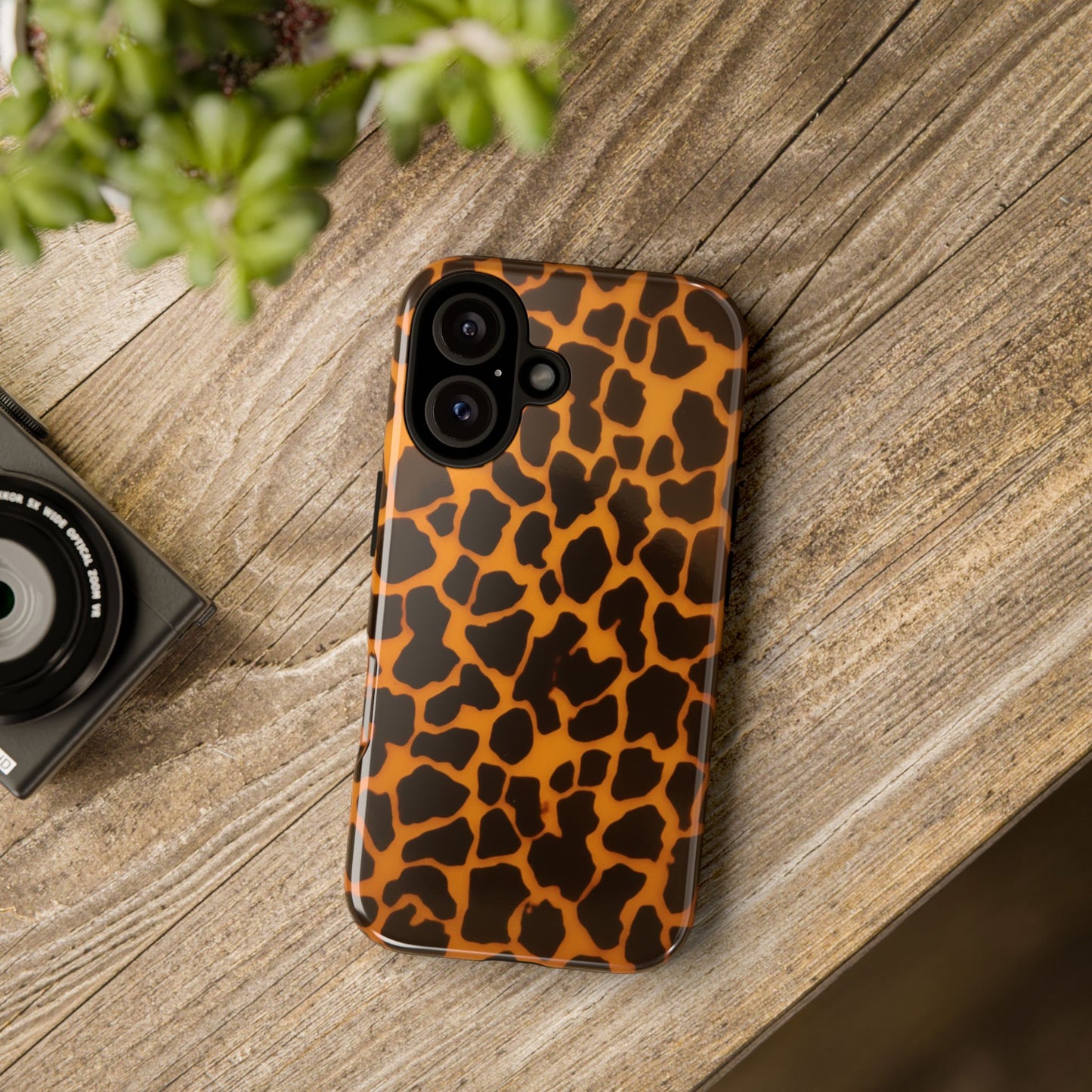 Leopard Print Tough Phone Case — Slim Protective iPhone Cover