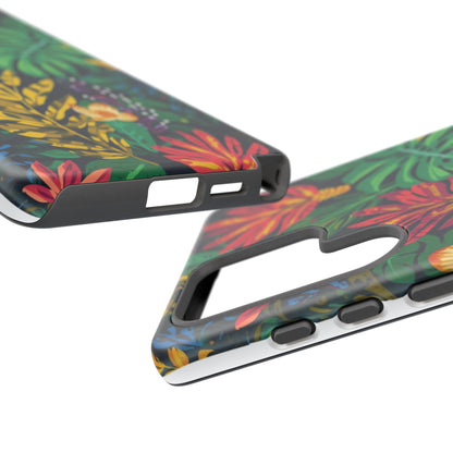 Tropical Floral Phone Case — Vibrant Jungle Leaf Protective Cover