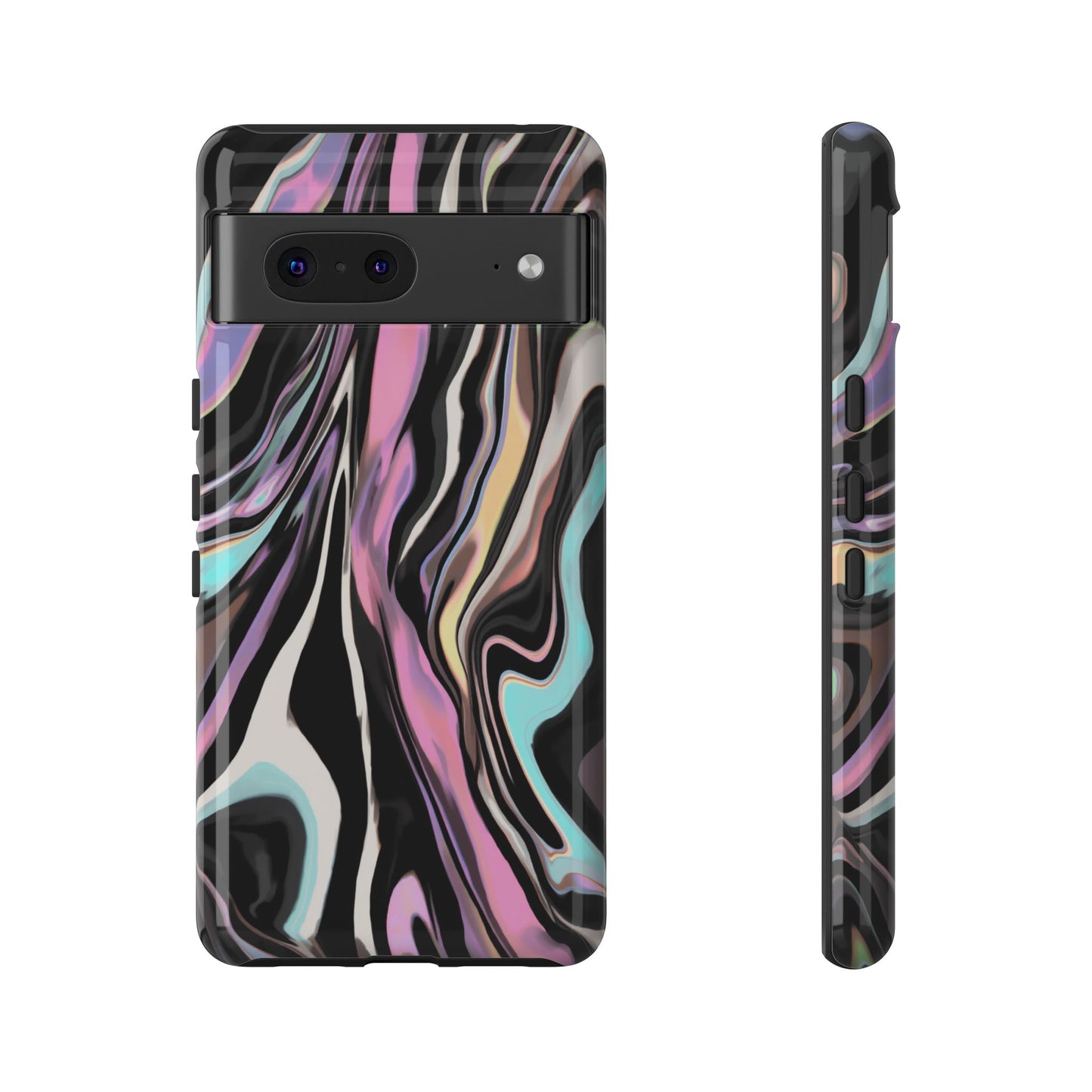 Abstract Marble Tough Phone Case — Pastel Swirl Protective Cover