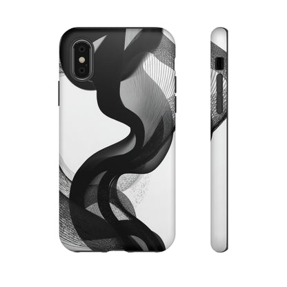 Phone Case — Monochrome Abstract Protective Cover