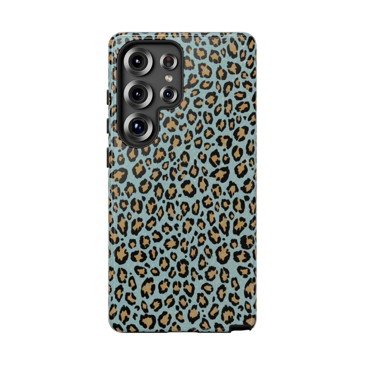 Leopard Print Tough Phone Case - Blue Cheetah Protective Cover
