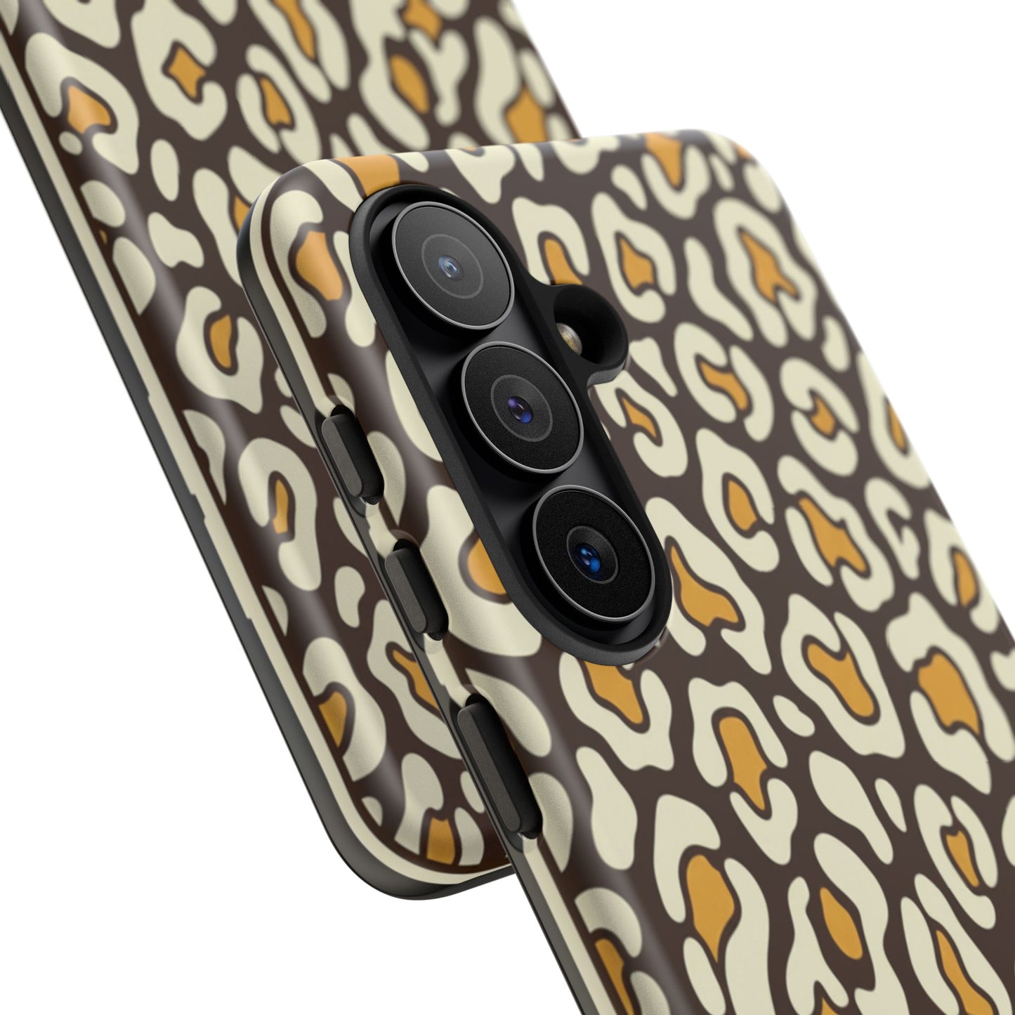 Leopard Print Tough Phone Case — Durable Protective iPhone Cover