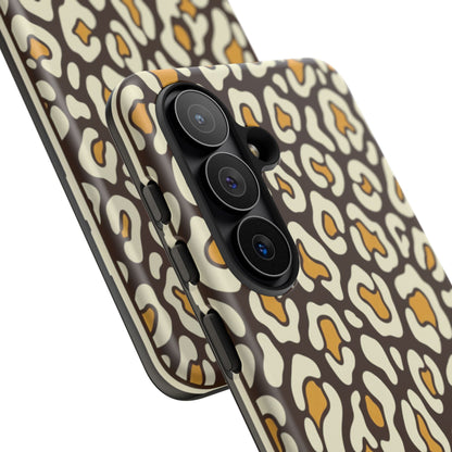Leopard Print Tough Phone Case — Durable Protective iPhone Cover