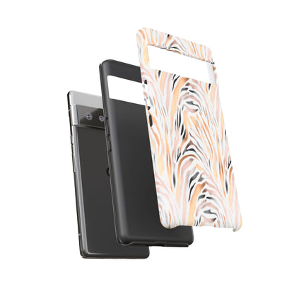 Tough Case — Neutral Watercolor Tiger Stripe Phone Case