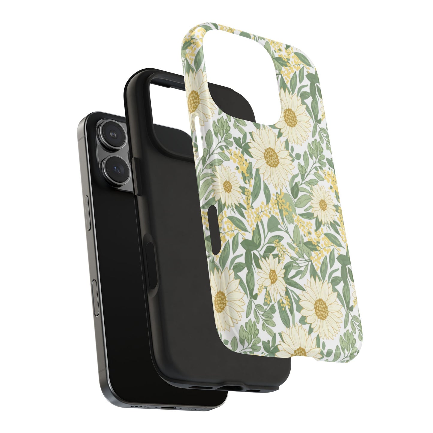 Daisy Meadow Tough Phone Case — Floral Protective Phone Cover
