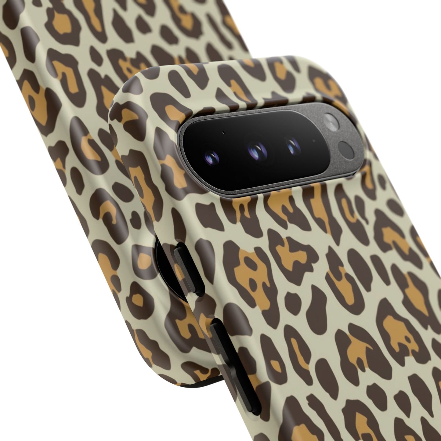 Leopard Print Tough Phone Case — Durable Protective Animal Print Case