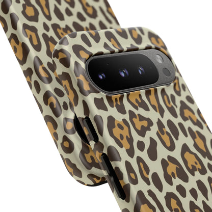 Leopard Print Tough Phone Case — Durable Protective Animal Print Case