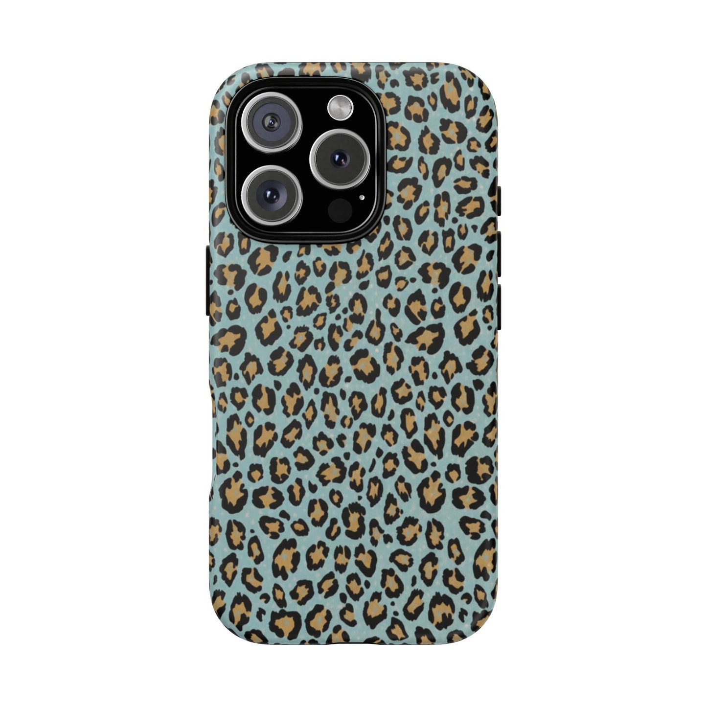 Leopard Print Tough Phone Case - Blue Cheetah Protective Cover