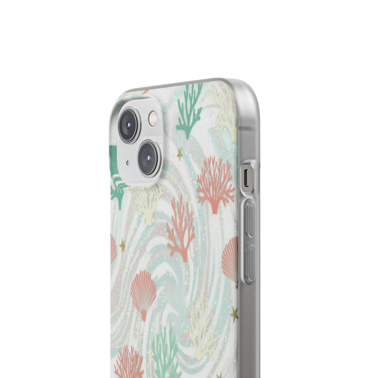 Pastel Seashell Phone Case — Coral Reef Wave iPhone Cover