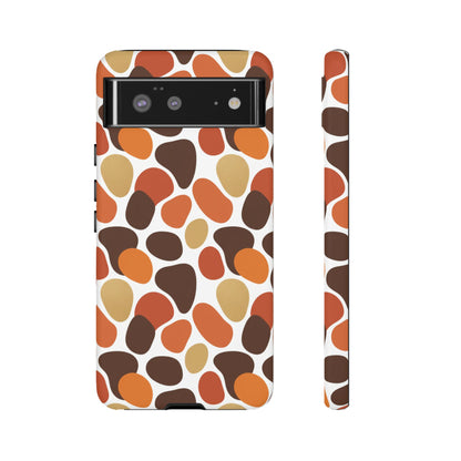 Phone Case — Retro Pebble Pattern in Warm Autumn Colors