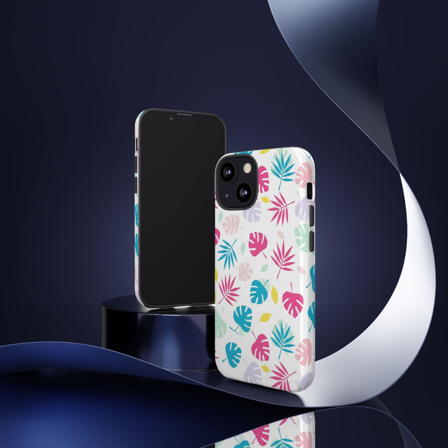 Tropical Leaf Phone Case — Colorful Pastel Monstera & Palm iPhone Case