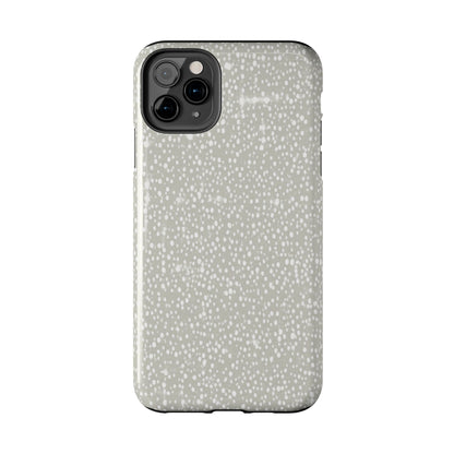 Speckled Gray Tough Phone Case — Protective Shockproof iPhone Cover