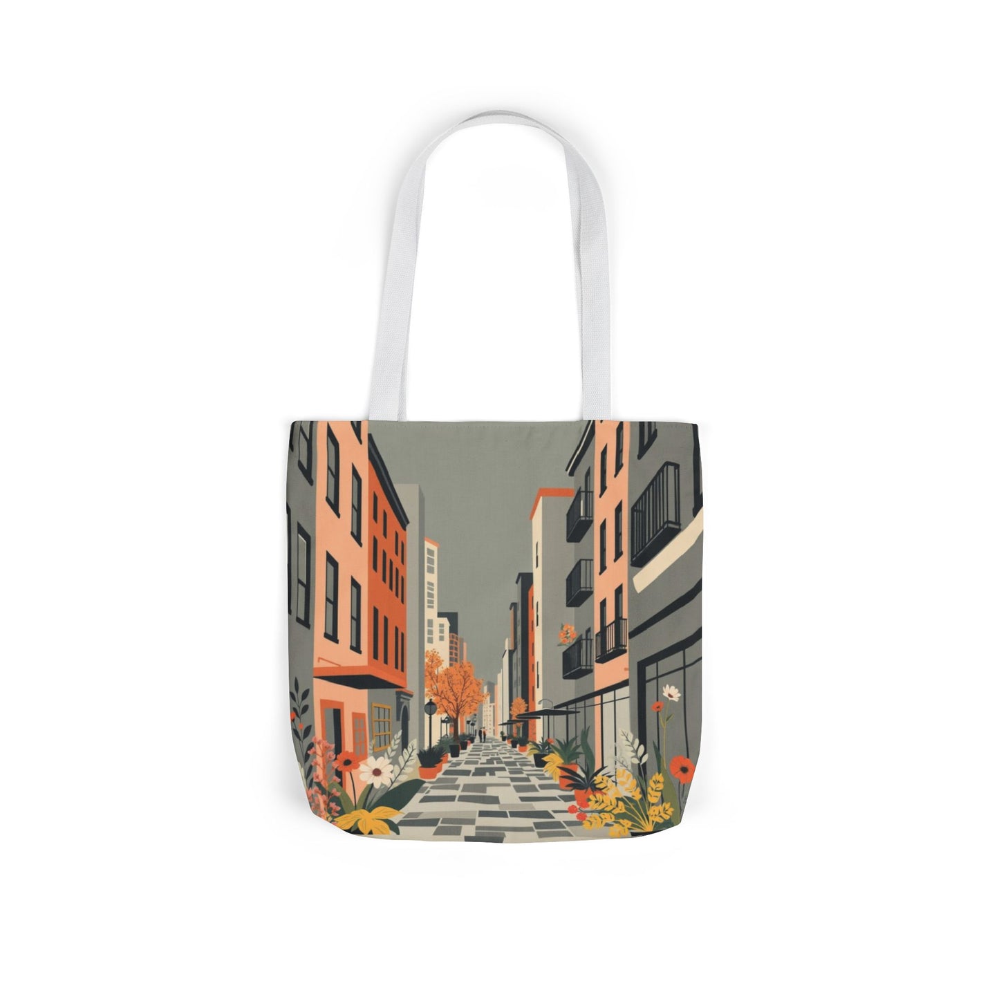 City Street Autumn Canvas Tote