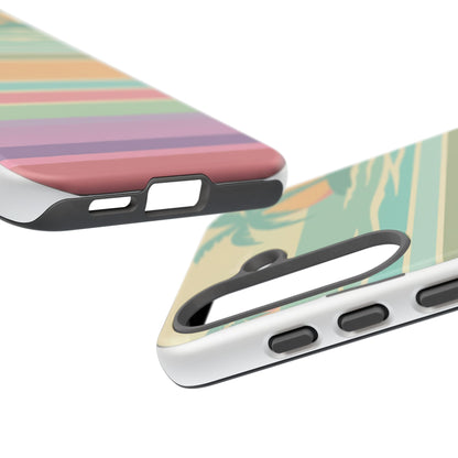Tough Case — Retro Pastel Sunset Palm Tree Phone Case