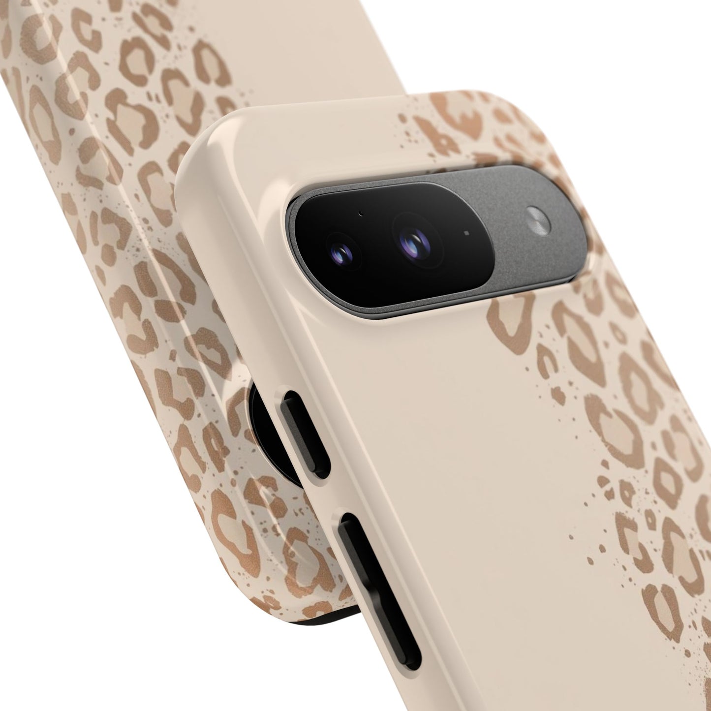 Phone Case – Beige Leopard Print Protective Cover