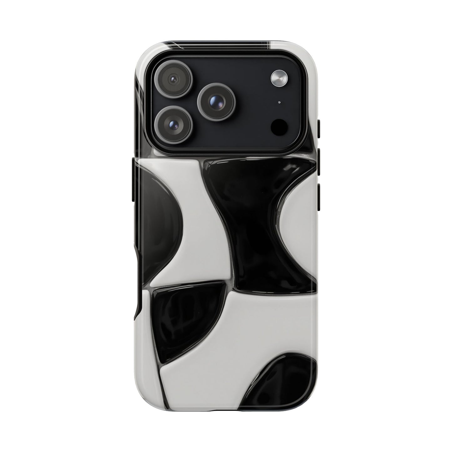 Black & White Abstract Pattern Tough Phone Case