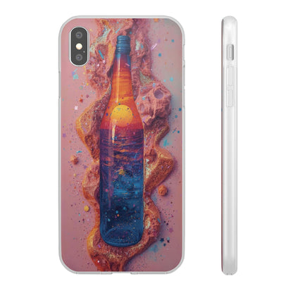 Phone Case — Surreal Sunset Bottle Art Flexible Protective Cover
