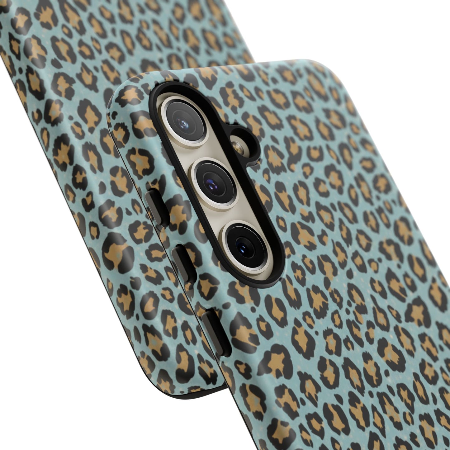 Leopard Print Tough Phone Case - Blue Cheetah Protective Cover