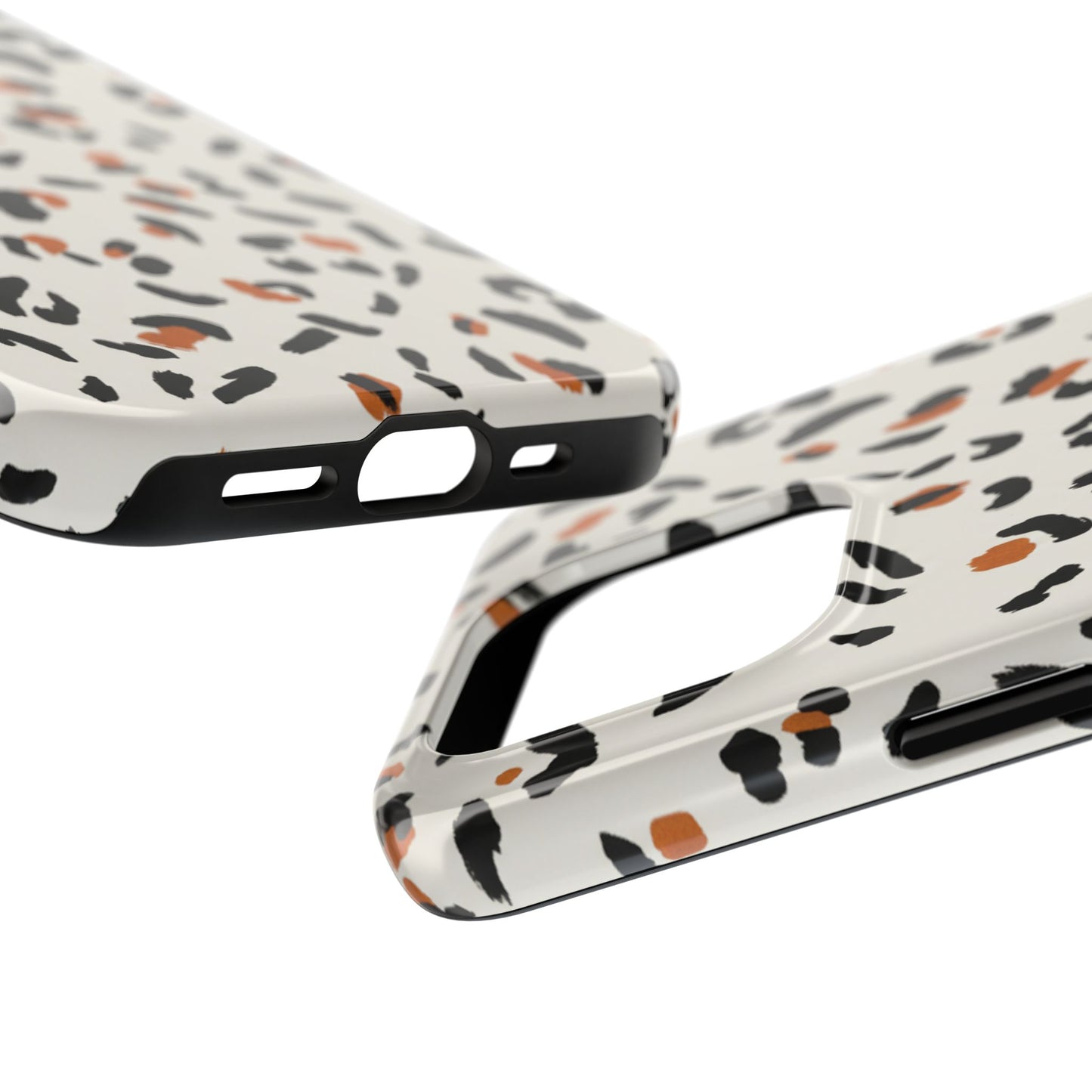 Leopard Print Tough Phone Case — Stylish Protective iPhone Cover
