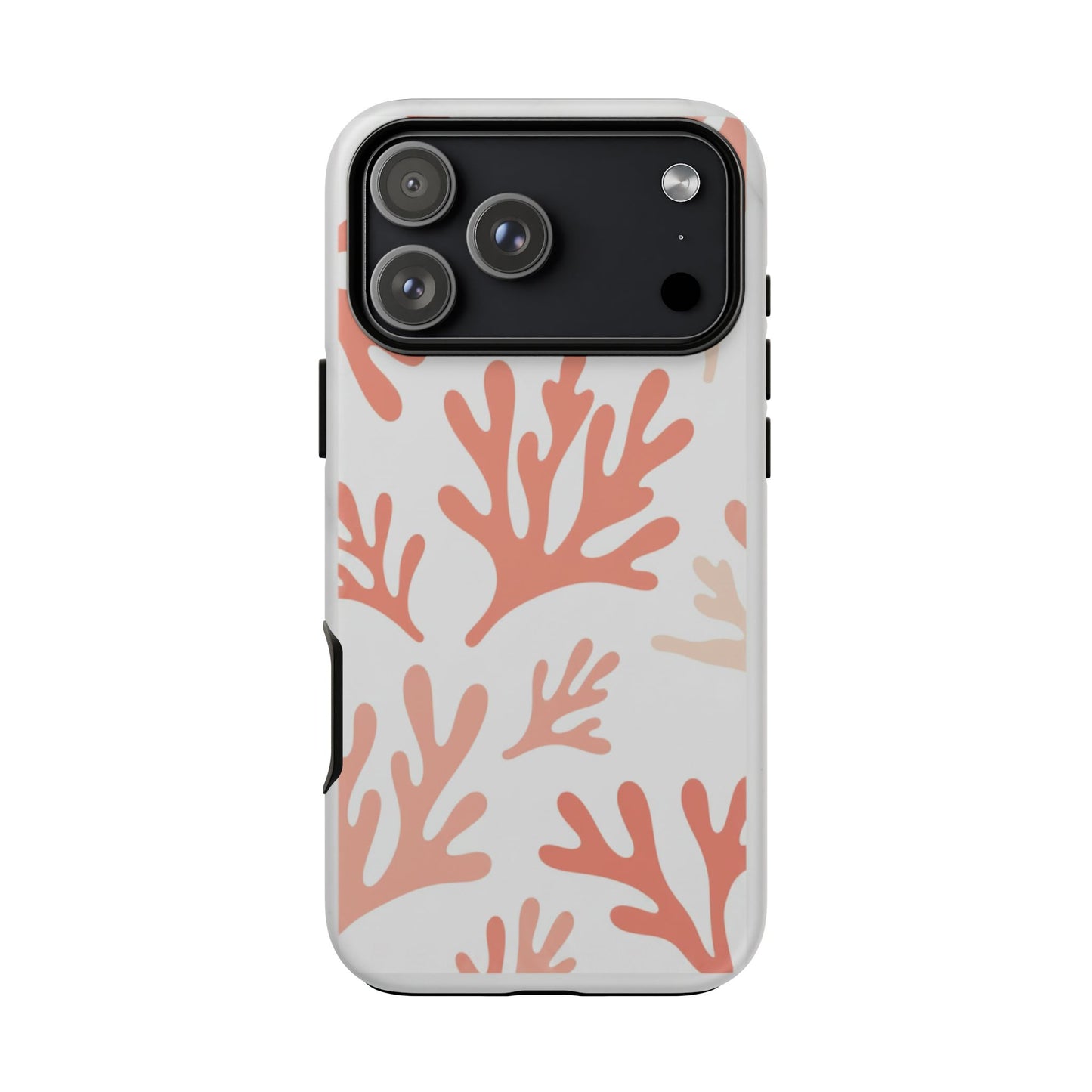Coral Reef Pattern Tough Phone Case — Pink Beachy Protective Cover