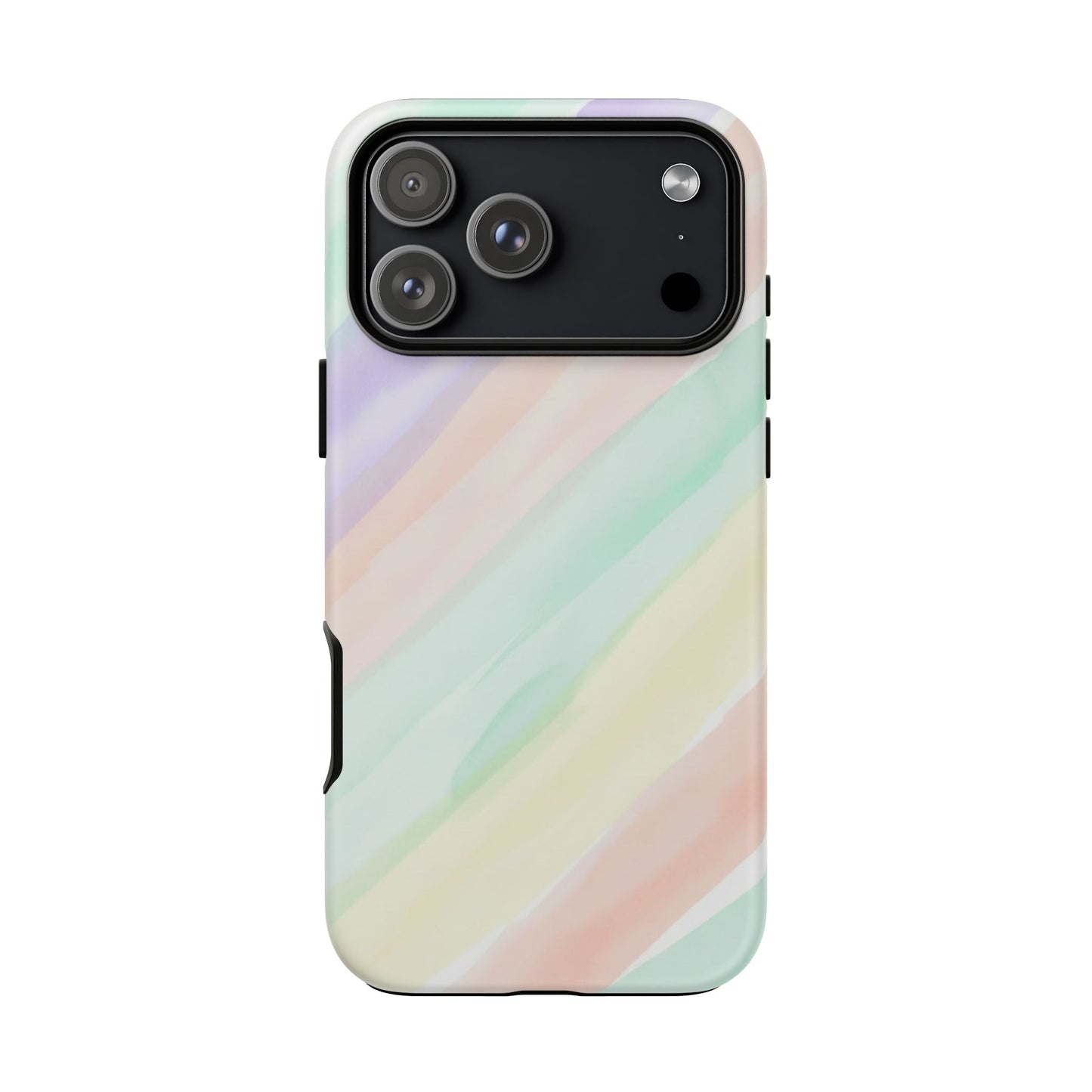 Pastel Watercolor Stripe Tough Phone Case