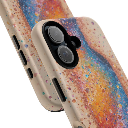 Galaxy Bottle Tough Phone Case — Colorful Nebula Splash iPhone Cover