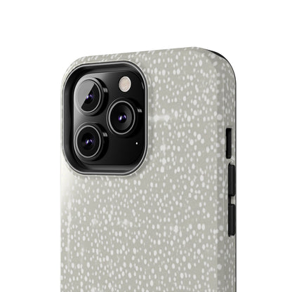 Speckled Gray Tough Phone Case — Protective Shockproof iPhone Cover